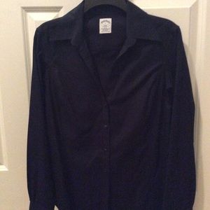 Brooks Brothers Dark Navy button down blouse